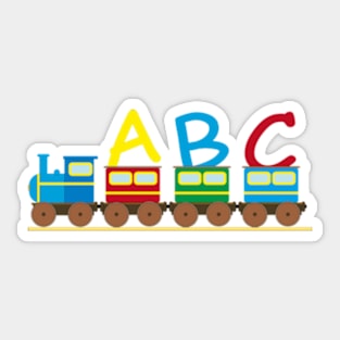 ABC Train for Kids, Children, Kindergarten, Preschool Sticker